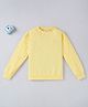 Ed-a-Mamma Cotton Full Sleeves Sweatshirt Solid - Yellow