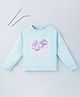 Ed-a-Mamma cotton Full Sleeves Sweatshirt Mountain Print - Blue