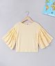 Ed-a-Mamma Cotton Full Sleeves Cut And Sew Top Striped - Yellow