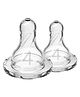 Dr Browns Natural Flow Silicone Narrow Nipple Level 4 (Pack of 2)  - White