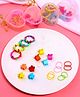 Melbees by Yellow Chimes Assorted Hair Rubber Bands And Hair Clips In Crafted Heart Shaped Storage Box - Multicolor