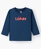 Doodle Poodle Full Sleeves 100% Cotton T-Shirt Happy Lohri Print- Blue