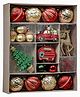 Little Surprise Box Christmas Ball Theme Ornaments XMas Tree Hanging Decorations Multicolor - 60 Pieces