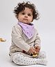 Theoni Organic Muslin Bandana Bib - Lilac Purple