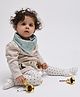 Theoni Organic Muslin Bandana Bib - Green