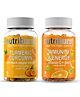 Nutriburst Turmeric Curcumin and Black Pepper extract with Immunity Booster Pack of 2 - 60 Gummies Each