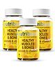 Nutriburst Healthy Muscles & Bones-60 Lemon Flavoured Gummies -(Pack of 3)