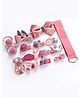 Melbees By Yellow Chimes Set Of 18 Hair Accessories  Assorted GIft Set -Peach