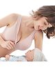 MOMISY Cotton Spandex Front Open Wireless Nursing Bra -Pink