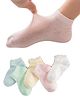 MOMISY Cotton Ankle Socks 4Dots Design Pack Of 5 Pair - Multicolour