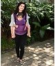 Anmol Baby 100% Handwoven Cotton Ergonomic Adjustable Baby Carrier Flexy - Purple
