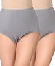 Morph Pack Of 2 Solid Maternity Post Delivery Period Panties - Grey