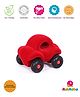 RUBBABU Natural Rubber Wholedout Car Pull Along Toy- Blue
