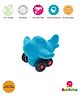Rubbabu Natural Rubber Charles Airplane Push & Go Toy- Blue