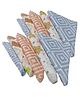 Trance Home Linen Super Soft 100% Cotton Thin Malmal Face Towels Hygiene Wash Cloth Hankies for New Babies Cotton Reusable Napkins Stars & Clouds - 10 pcs