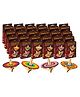 Funvention DIY Spinning Tops Mandala Art Pack of 24 2 Tops Per Pack Build Color Play Art & Craft Toy For Kids- Multicolor