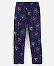 Doreme Single Jersey Capri Length Diamond Print Leggings - Blue