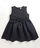 Cherry Crumble By Nitt Hyman Sleeveless Stones And Bow Embellished Fit And Flare Party Dress - Black