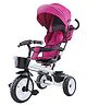 JoyRide 4 in 1 Reversible Tricycle with Parent Handle Canopy Storage Pouch Pink