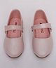 Mine Sole Solid Shimmer Effected Party Wear Mary Jane Ballerinas - Blush Pink