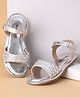 Cute Walk by Babyhug Shimmer Sandals With Velcro Closure - Silver