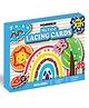 Wondrbox Lacing Activity for Kids Cardboard Cutouts Laces - Multicolour