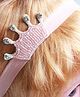 CHOKO Pearl Crown Handmade And Adjustable Headband - Peach
