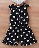 Mark & Mia Cotton Sleeveless Jumpsuit Polka Dot Print- Black