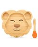 Starkiddo Leo Bamboo Suction Plate and Learning Weaning Set - Orange
