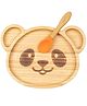 Starkiddo Panda Bamboo Suction Plate and Learning Weaning Set - Orange
