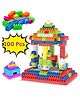 Rinish India Toys Medium Size Building Block Toy For Kids Smart Activity Fun And Learning Game Puzzle Train Blocks For Kids Multi Colour Pvc Zipper Bag - 200 Pieces