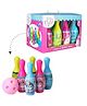 Rinish India Bowling Game Toy for Kids Set of 6 Large Pins & 1 Ball Toys Bowling Alley Set Premium Sports Learning Toys Multicolor