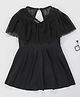Kookie Kids Half Sleeves Frock Swimsuit Solid Colour - Black