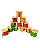 AMFIN Drum Decoration for Christmas Tree Decoration Items Christmas Gift Decor Pack of 12- Multicolor