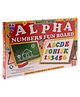 Ajanta Magnetic Writing Board with  Alphabets Set - Multicolour