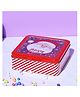 A Vintage Affair Cute Santa Claus Cookie Box - Red