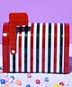 Christmas Stripes Mini Post Box - Red