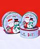 A Vintage Affair Happy Holidays Round Storage Box Set of 3 - Blue