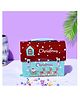 A Vintage Affair Three Reindeers Trunk Box Piggy Bank - Blue