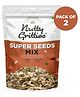 Nutty Gritties Super Seeds Mix Roasted Flax Chia Sesame Sunflower Watermelon Pumpkin Seeds Mixed Seeds Pack Of 2 - 200 g Each