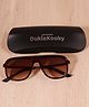 DukieKooky UV Protected Lens Sunglass With Case - Brown