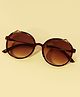 DukieKooky Round Sunglasses With UV Protected Lens - Brown
