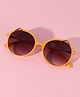 DukieKooky Round Sunglasses With UV Protected Lens - Orange