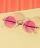 DukieKooky Round Sunglasses With UV Protected Lens - White Pink