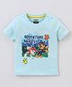 Babyhug Cotton Half Sleeves T-Shirt With Paw Patrol Print- Blue