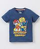 Babyhug Cotton Half Sleeves T-Shirt With Paw Patrol Print- Navy Blue