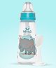 Mylo Baby Feels Natural Feeding Bottle, PP, BPA Free with anti-colic nipple - 250 ml (Blue Elephant)