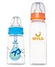 Mylo Baby Natural Feeding Bottle Slim Neck 125 ml and 250 ml Pack of 2 - 375 ml