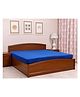 TIDY SLEEP Cotton Waterproof 215 GSM Bamboo King Size Bed Protector Mattress Cover - Royal Blue