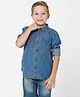 Kate & Oscar Full Sleeves Denim Shirt - Blue